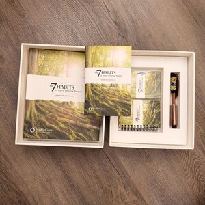 The 7 Habits FranklinCovey Signature Edition Boxed Set - Green Forest Cover